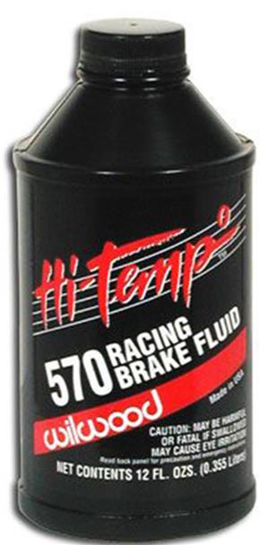 Wilwood Hi-Temp 570 Degree Racing Dot-3 Brake Fluid 12 Oz - Click Image to Close